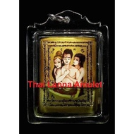 Thai Amulet泰国佛牌  Phra Khun Phaen locket, charming by Kruba Lai in Clear Casing and oil