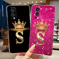 Casing For OnePlus Nord 2 5G DN2101 DN2103 Phone Case Clear Soft TPU Fashion Initial Letter Jelly Ba