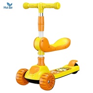 dnqry7 Huiye-Adjustable PU LED Wheel Kick Scooter for Kids, Mini Baby Scooter, Foot Scooter, Patinete Infantile Kids Scooters