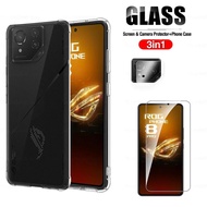 Transparent Armor Shockproof Bumper Case For Asus ROG Phone 8 Pro Cover Camera Protective Glass For ROG Phone 8 Phone8 Pro 8Pro
