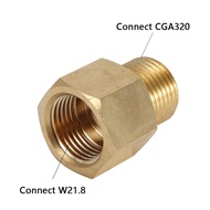 CO2ถังกระบอกสูบW21.8/CGA320 Adapter ConverterสำหรับAquariumตู้ปลาแปลงCGA320 To W21.8