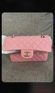 Chanel Small Pink Lambskin Classic Flap