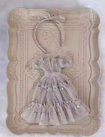 2pcs 2026 lace French style Headband + Main Dress for Blythe (Fit for Lulu,ymy24,Ob22,24,26,zone, Je