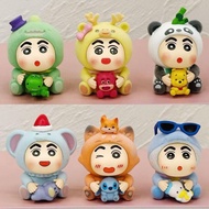 Crayon Shin Chan Cross Dressing Desktop Ornament Panda Dinosaur Shin Chan Trendy Toy Figurine