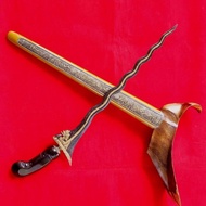 Keris Naga Sosro Luk 13 Kinatah Kamarogan Tangguh Majapahit Sepuh Tua