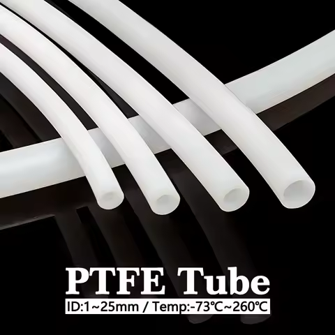 PTFE Tube 600V ID 1-2-2.5-3-4-5-6-7-8-9-10-11-12-13-14-15mm F46 Insulated Hose Rigid Pipe Temperatur