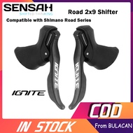 SENSAH sti 9 speed Road bike Bicycle Brake Shift Lever 2x9 speed For Shimano Claris Sora ST-A070 STI