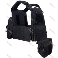 1000D Nylon Laser Cut Molle Quick Release Vest Plate Carrier With Molle Pouch Storage Bag And Mini H