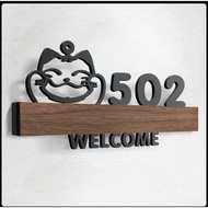 Customised Unit Sign door sign/unit number signage Customised Door Unit House Numbers Plaques Unit N