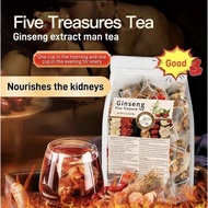 5gx30bag Ginseng Man Five Treasures Tea Bag补肾元气茶Kidney Tea熬夜茶 Late Fatigue Nourishing Health Tea