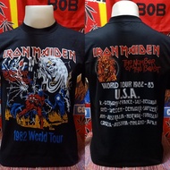 เสื้อวง IRON MAIDEN วงร็อคในตำนาน ไม่มีตะเข็บข้าง คอฟิต ป้ายUSA เสื้อวินเทจ เสื้อทัวร์ วงดนตรีร็อคต่างประเทศ