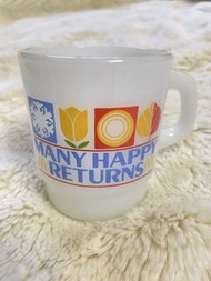 Vintage Anchor Hocking McDonald's Many Happy Returns Mug