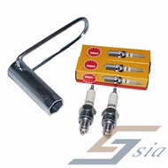 NGK Plug C6HSA (2 pcs) + Plug Spanner