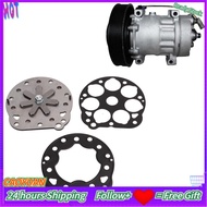 caoyuanstore Compressor Valve Plate Kit  AC Assembly with Gasket Metal Air for 7B10 Series Condition