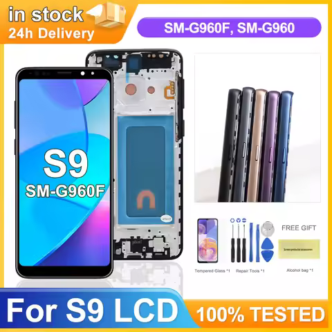AAA+ LCD For Samsung Galaxy S9 G960 G9600 G960F Lcd Display Touch Screen Digitizer Assembly Replacem