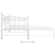Vidaxl Pull-out Sofa Bed Frame Without Mattress White Metal 90x200 Cm Customer Favorite