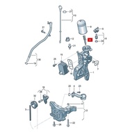 Suitable for Audi A4L A5 A6L C7 Q5 Q3 Engine Filter Sleeve Pressure Tube Original Factory Authentic
