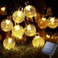 203050100 Outdoor Solar Power Electric Street Garland Multi Crystal Balls LED String Lights for Gard