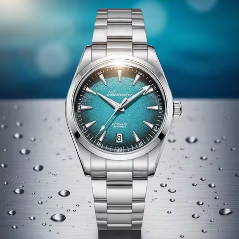 ADDIESDIVE New Men Watch 39mm Automatic 8215 Mechanical Watch Dive 100m Waterproof Domed Glass Lumin