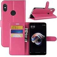 Miss flora Xiaomi Cases .For Xiaomi Redmi Note 5 Pro Litchi Texture Horizontal Flip Protective Leather Case with Holder &amp; Card Slots &amp; Wallet (Black) (Color : Magenta)