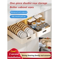 Home Dish Organizer Multifunctional Kitchen Shelf Pullout Dish Storage Dish Rack Dish Drainer