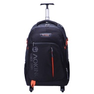 AOKING 20/22″Water Resistant Rolling Wheeled Backpack Laptop Compartment Bag