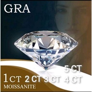 BRILLIANT MOISSANITE ROUND DIAMOND 1ct/2ct/3ct/4ct/5ct D VVS1 PREMIUM CERTIFICATE GRA USA