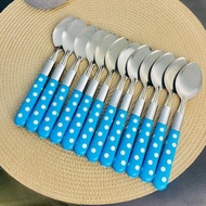 Cod Available: 6-Piece Polka Dot Tablespoons Stainless Steel Tablespoons ||