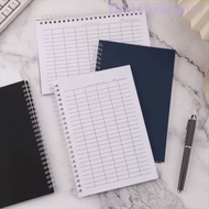FALLFORBEAUTY Spiral Bound Notebook, Sturdy Cover Universal Line Pages Financial Record Book, Blank 