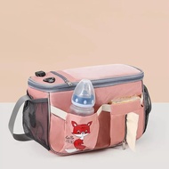 PAIGANG Portable Outdoor Nappy Storage Multiple Pockets USB Interface Stroller Accessory Baby Stroller Bag Storage Bag Mummy Bag Diaper Bag