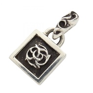 【二手】Chrome Hearts CHROME HEARTS 吊墜TOPFRAMED FLRL 裱框花卉 925 純銀 FRAMED FLRLTOP男士 二手 A