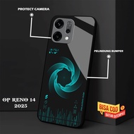 Oppo Reno 14 5G 2025 Glass Case hp For Oppo Reno 14 5G 2025 Casing hp For Oppo Reno 14 5G 2025 Softc
