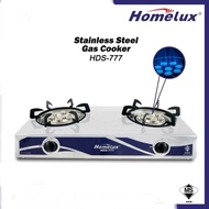 Mk.wares(SIRIM)HDS-777 HOMELUX Stainless Steel Body DOUBLE Gas STOVE/Dapur Gas 7jet Gas Burner