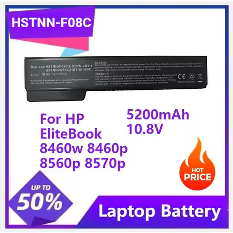 HSTNN-F08C Laptop Battery for HP EliteBook 8460w 8460p 8560p 8570p for ProBook 6360b 6460b 6465b 647