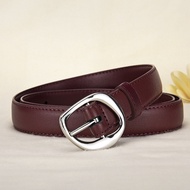 Ready Stock Belt Women's First Layer Fashionable All-Match Slimmer Look Hot Girl Matching Jeans Belt