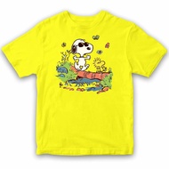 oversize T-ShirtCute Snoopy Peanut Beagle Dog Cartoon Anime Kid Girl Boy Unisex  100 Cotton T Shirt 