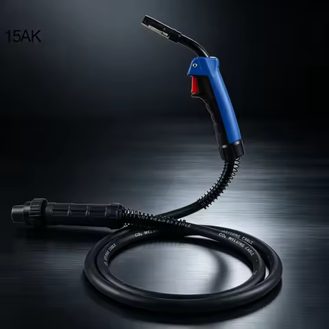 15AK MIG MAG Welding Torch with Euro Connector, Replacement Welding Gun Accessories for MIG MAG Weld