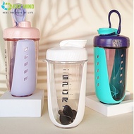 DM 590ml Protein Shaker Bottle Blender Bottle Water Bottle Gym Fitness Bottle Come With Stainless St