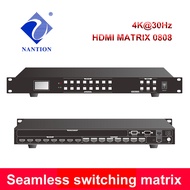 HDMI MATRIX 4X4 HDMI0404 4 IN 4 OUT 8X8 HDMI0808  OUT 8 8 channels 2k 4k HDMI Matrix Switcher 16X16 