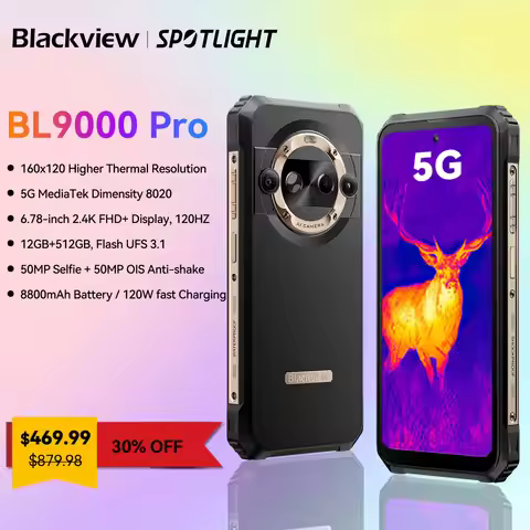 [World Premiere] Blackview BL9000 PRO 5G Rugged Phone 6.78'' FHD 12GB RAM 512GB 50MP Camera FLIR 880