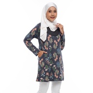 AQEELA Nursing Neckline T-Shirt - Charcoal (ai1001e)