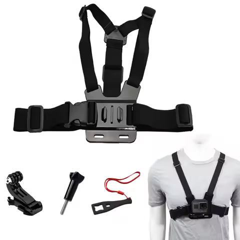 New for Go pro Hero 13 12 SJCAM SJ4000 Accessories Chest Mount Harness for Gopro hero 11 10 9 8 7 6 