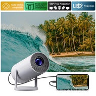 跨境爆款HY300PLUS炮筒投影仪家用便携投影仪手机同屏迷你投影仪