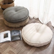Round Japanese Style Futon Meditation Tatami Mat Sedentary Plus#圆形日式蒲团打坐榻榻米垫久坐加厚屁垫可拆洗懒人坐垫棉麻飘窗垫6.20