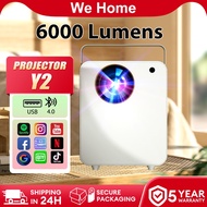 Projector Y2 6000 lumens Projector Full HD 1080P Android Mini Projector WIFI LCD Led Portable Projector