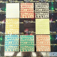 Cutting sticker letters size 9.8cmx8.7cm