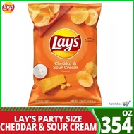 Lays Cheddar & Sour Cream Export Flavored Potato Chips 354g
