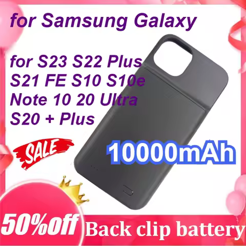 10000mAh Power Bank for Samsung Galaxy S23 S22 Plus S21 FE S10 S10e Note 10 20 Ultra S20 + Plus Batt