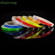 SHANRONG Bike Reflective Stickers Motorcycle Bicycle Accessories Wheel Sticker 1cmx8m Reflective Strip Bike Body Fluorescent
