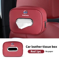 Car Seat Back leather Tissue Box Storage Box Interior Accessories For Volvo XC60 S60 S80 XC90 V60 XC